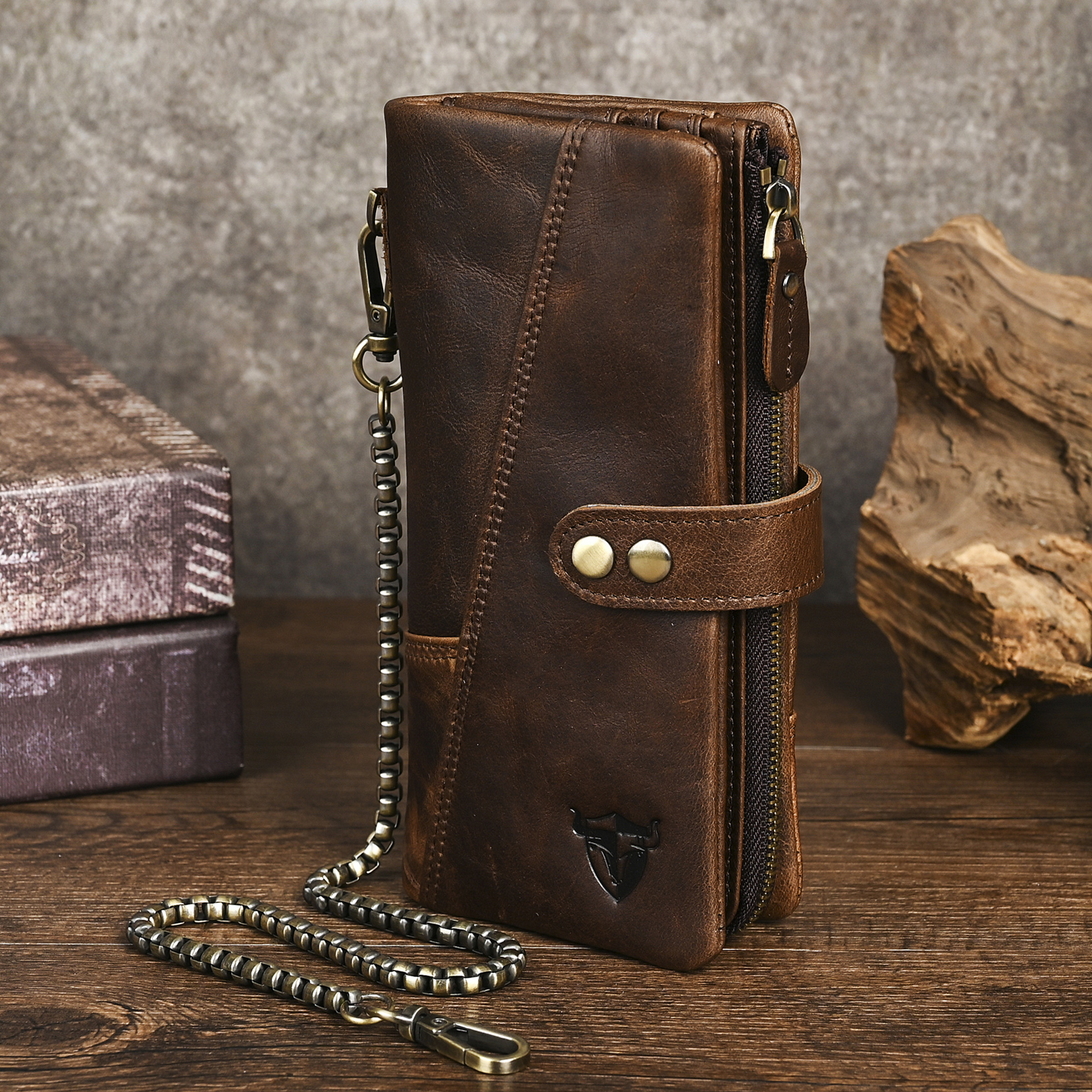 Amazon.com: Handadsume Genuine Crazy Horse Leather Travel Gift